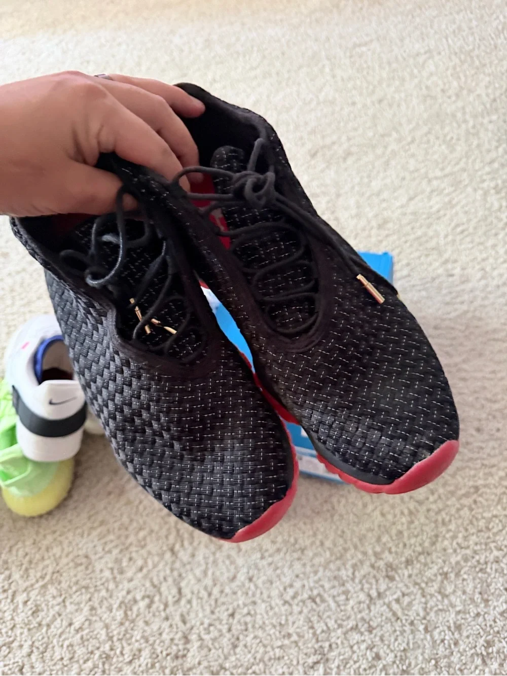 Jordan black and red future